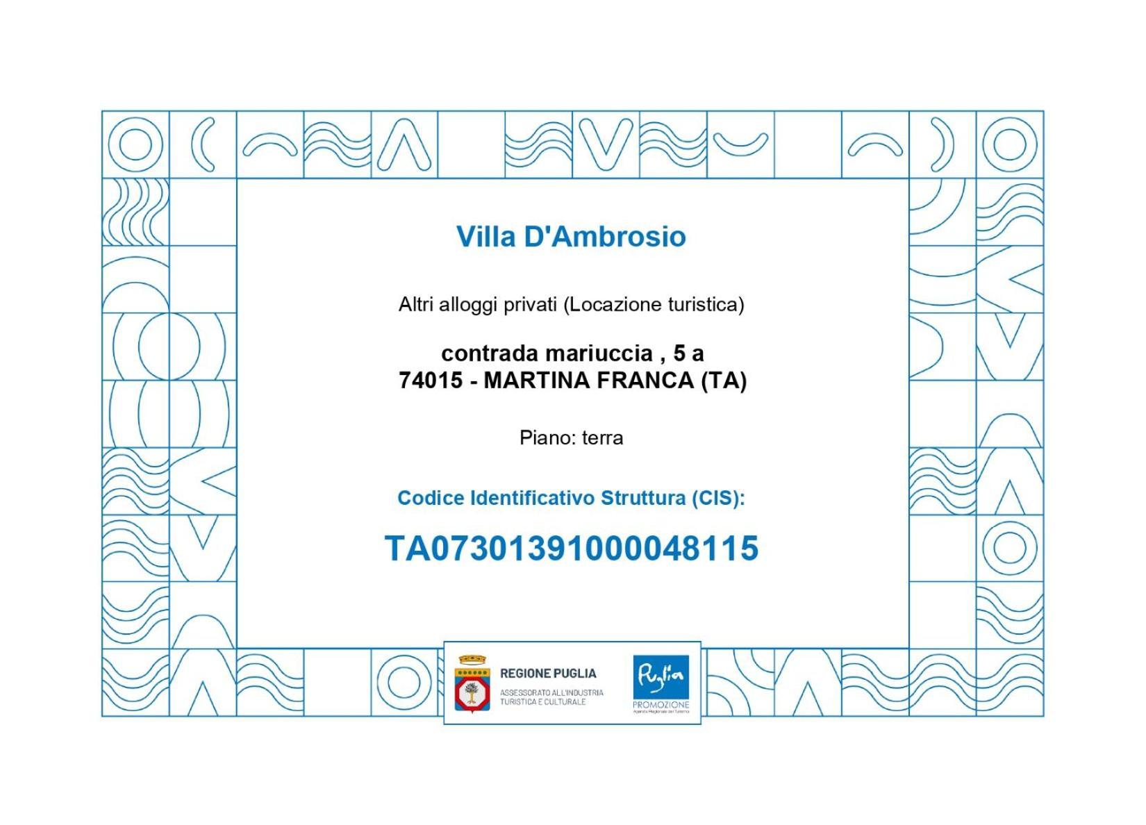 Villa D'Ambrosio Martina Franca Ngoại thất bức ảnh